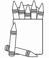 Crayon Box Coloring Pages Clipartmag sketch template