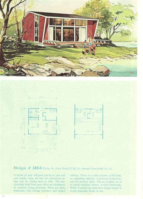 vintage house plans vacation home plans  homes mid century modern floor plans mid