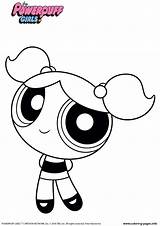Powerpuff Girls Coloring Pages Bubbles Printable sketch template