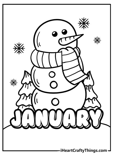 printable january coloring pages updated  artofit