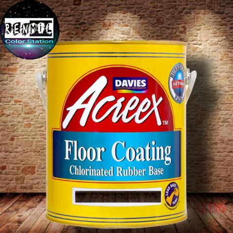 davies acreex floor coating chlorinated rubberized paint  lit