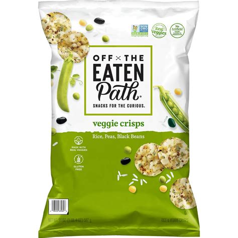 eaten path rice peas black beans veggie crisps  oz bag