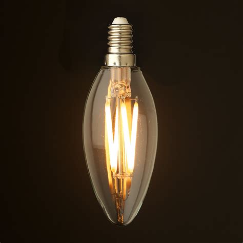 watt dimmable filament led  candle bulb