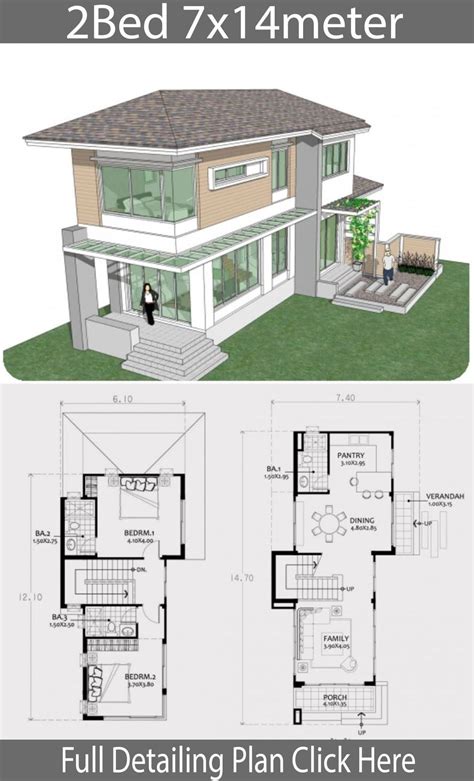 storey small house plans maximize  space  compromising quality kadinsalyasamcom