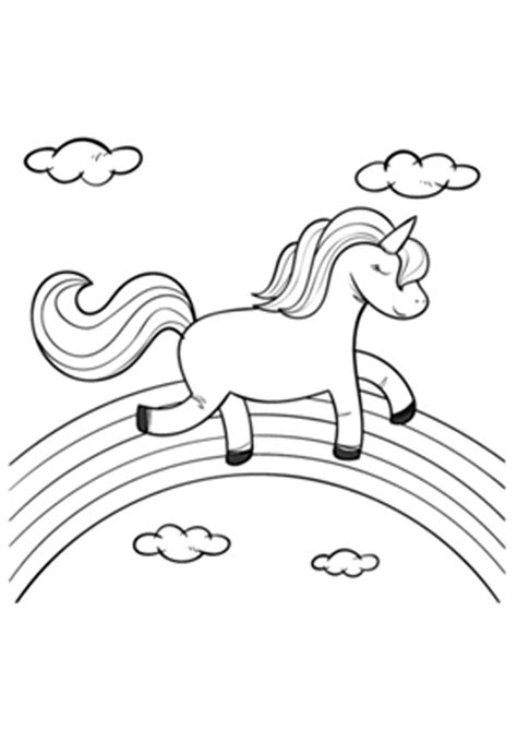 coloring pages rainbow   unicorn coloring page