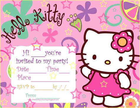 pretty practical mom  printable  kitty invitations