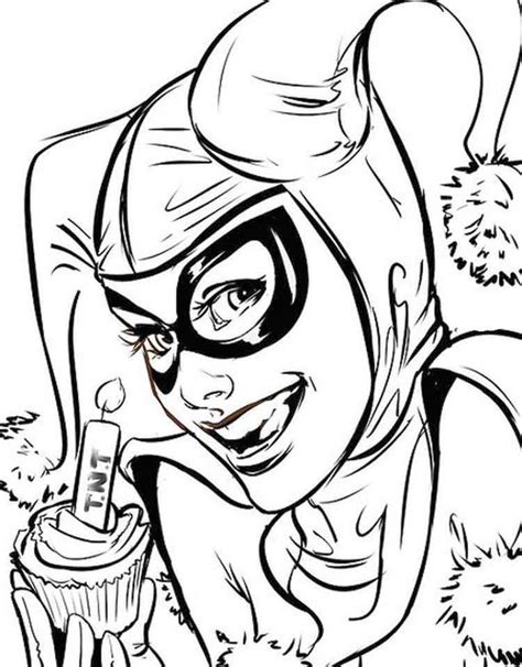 harley quinn coloring pages  tnt
