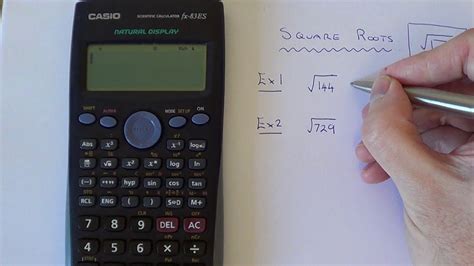 calculate square root  casio calculator