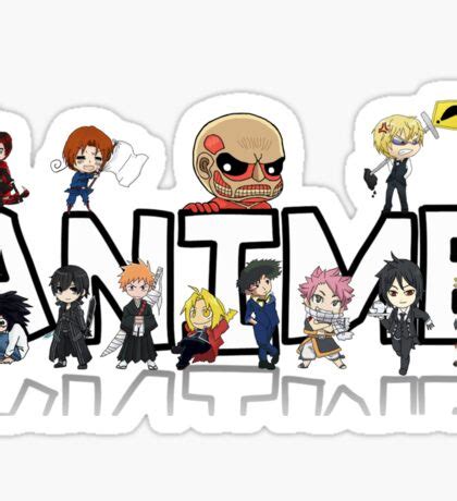 anime stickers redbubble