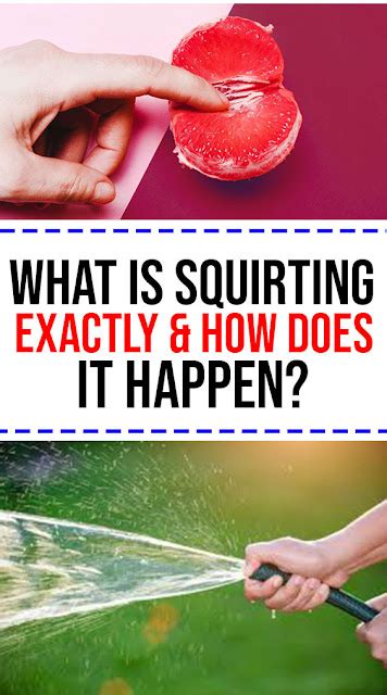 what is squirting exactly and how does it happen