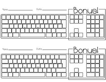 blank keyboard practice  twisted palette illustrations tpt