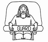 Lifeguard sketch template