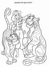 Coloriage Rajah Aladdin Jasmin Princesse Getcolorings sketch template