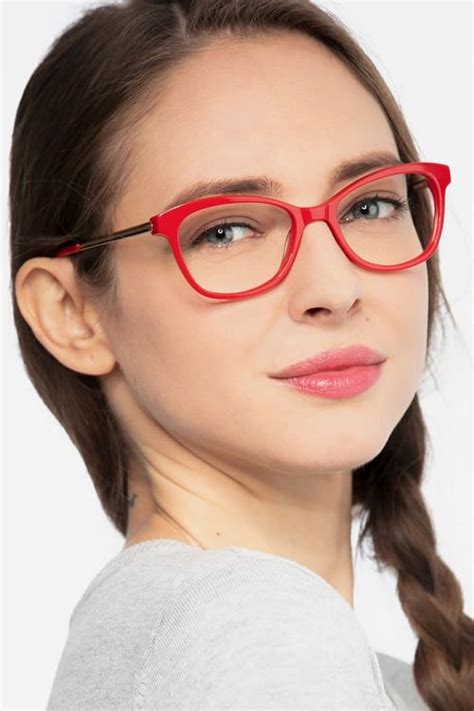 Ripple Cat Eye Red Glasses For Women Eyebuydirect