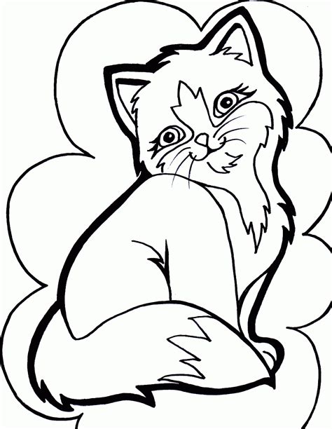 kitty cat coloring pages    kitty cat