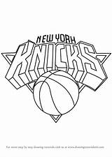 Logo Knicks York Drawing Nba Draw Step Lakers Coloring Pages Drawingtutorials101 Drawings Tutorial Tutorials Team Learn Getdrawings Paintingvalley sketch template