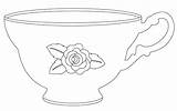 Teacup Birdscards Cups Applique Teapot Teacups Digi Printables Hatter Håndarbejde Og sketch template