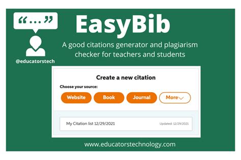 easybib   mla citations generator educators technology