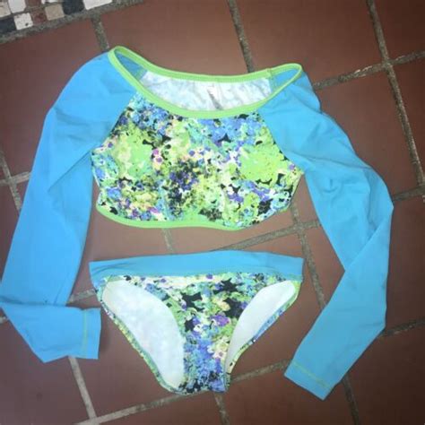 Nordstrom To The 9s Girls’s Swimwear 2 Piece Turquoise Size 8 Bikini