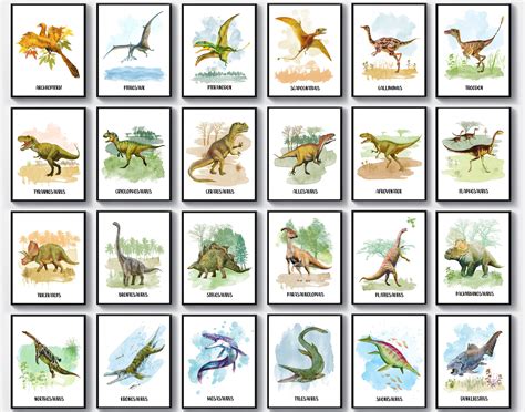dinosaur cards printable