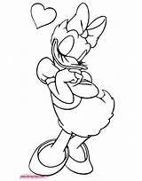 Daisy Valentine Coloring Pages Disney Donald Disneyclips Funstuff sketch template