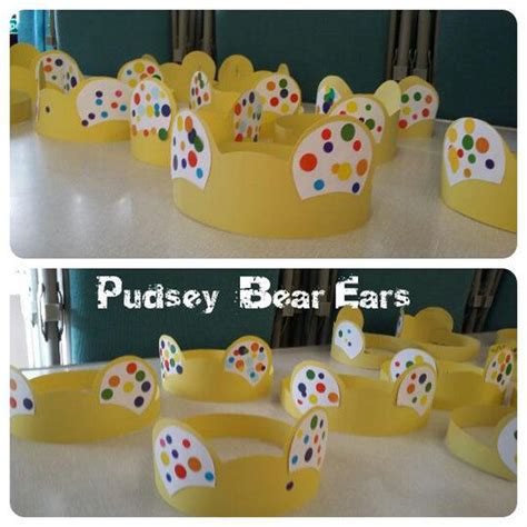 pudsey bear hat crafts toddler crafts bear crafts themed crafts