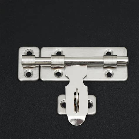 buy silver stainless steel anti theft door latch sliding lock barrel bolt latch
