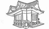 Pagoda Chinas sketch template