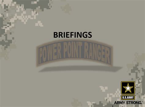 army briefings powerpoint ranger pre  military  classes
