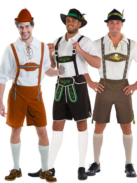 mens oktoberfest bavarian costumes german lederhosen fancy dress outfit