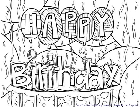 birthday coloring pages happy birthday coloring pages coloring pages