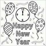 Coloring Year Happy Pages Printable Popular sketch template