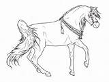 Horse Arabian Coloring Lineart Pages Deviantart Necklace Horses Requay Colouring Printable Sheets Comments Deviant Choose Board sketch template