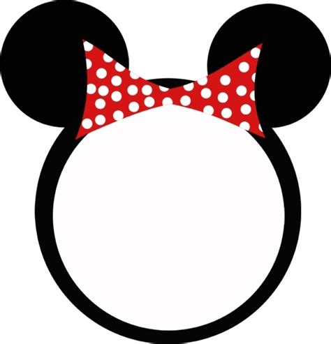 minnie mouse template clipart