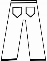 Pants Clipart Clip Cliparts Celana Outline Pant Jeans Dress Template Short Long Clker Boys Silhouette Trousers Vector Library Large Royalty sketch template