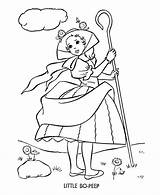 Bo Peep Coloring Pages Little Story Nursery Colouring Rhymes Kids Characters Printable Bluebonkers Character Sheets Pdf Visit Popular Coloringhome sketch template