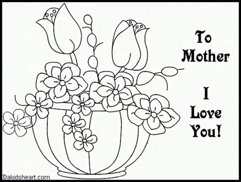 printable mothers day coloring pages  getdrawings