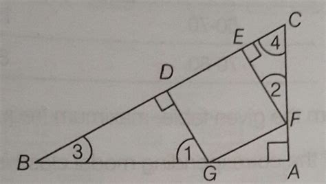 In The Given Figure If Defg Is A Square And ∠bac 90