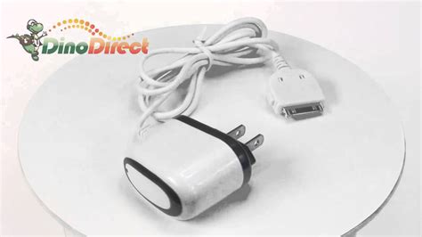 travel wall charger adapter  ipod iphone  gs  dinodirectcom youtube