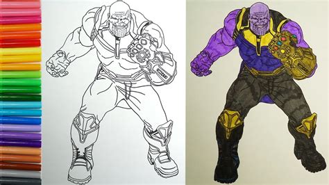 thanos infinity gauntlet coloring pages printable coloring pages