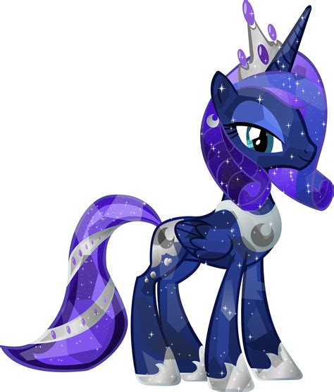 crystal princess luna  vector brony  deviantart   pony