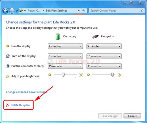 how to create edit and delete power plans in windows 7