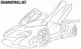 Mclaren Gtr Drawingforall Lamborghini Outlines Cricut Aventador sketch template
