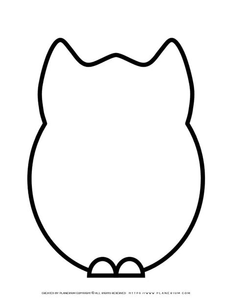 owl outline template