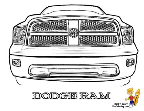 dodge truck coloring pages coloring home