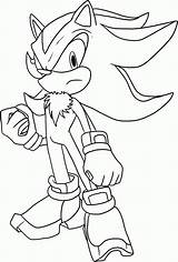 Coloring Hedgehog Shadow Sonic Knuckles Popular sketch template