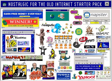nostalgic    internet starter pack rstarterpacks