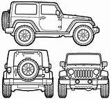 Jeep Wrangler Rubicon Blueprints Blueprint Clipart Drawing Side 2007 Suv Car Coloring Clip Cliparts Jeeps Silhouette Sketch Gif Getoutlines Drawings sketch template