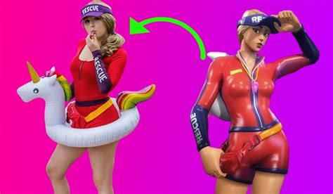 hot fortnite girl skins in real life of 2021 action game usa