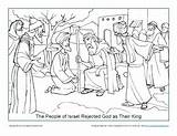 Coloring Israel God King Their Rejected Activities Kids Bible Activity Sunday School sketch template